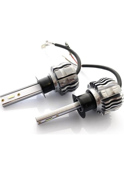 H1 LED Xenon Oto Ampul Zero Fansız Buz Mavi