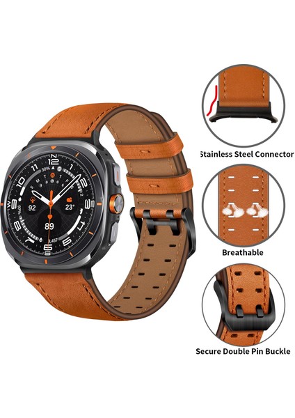 Samsung Galaxy Watch Ultra 47MM Için Deri Watch Band (Yurt Dışından) modelleri