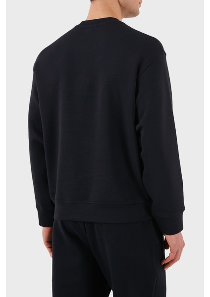 Logo Işlemeli Streç Pamuklu Regular Fit Bisiklet Yaka Sweat Erkek Sweat EM001052 AF10013 MB192 fiyatları
