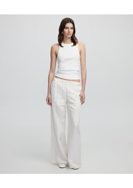 Dokulu Wide Leg Fit Pantolon IS1250003141018