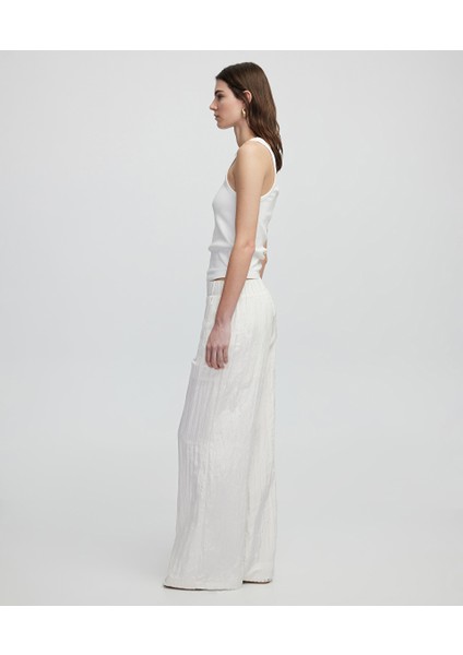 Dokulu Wide Leg Fit Pantolon IS1250003141018