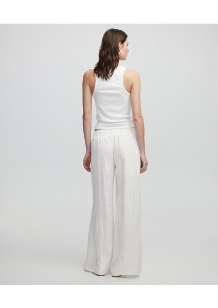 Dokulu Wide Leg Fit Pantolon IS1250003141018