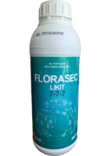 Sector Florasec Likit 7-7-7 Npk Gübre Çözeltisi 1 Litre