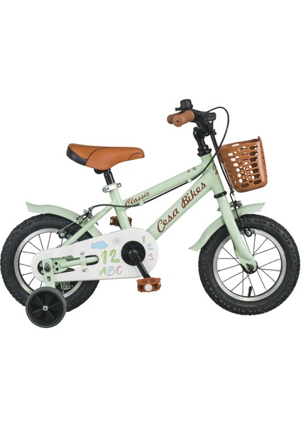 Cesa Bikes Coffee Collectıon 12 Jant Özel Kabartma Etiket 2-4 Yaş Pastel Yeşil Çocuk Bisikleti