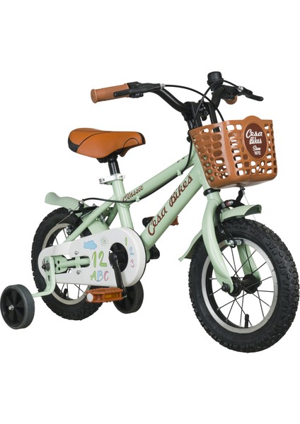 Cesa Bikes Coffee Collectıon 12 Jant Özel Kabartma Etiket 2-4 Yaş Pastel Yeşil Çocuk Bisikleti