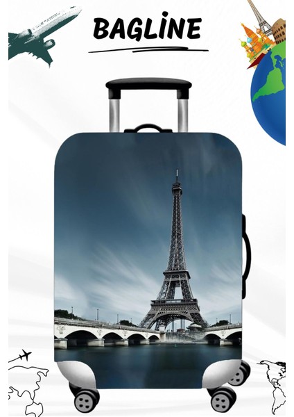 Likralı Esnek Kumaş Ördek Baskılı Dayanıklı Valiz ve Bavul Kılıfı modelleri