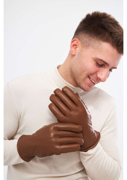 Kürklü Unisex Deri Eldiven 23EL01