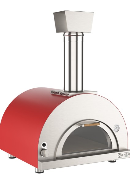 Gazlı Double Kırmızı Pizza Fırını