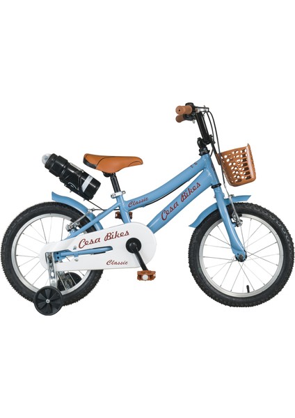 Cesa Bikes Coffee Collectıon 16 Jant Özel Kabartma Etiket 4-7 Yaş Mavi Çocuk Bisikleti