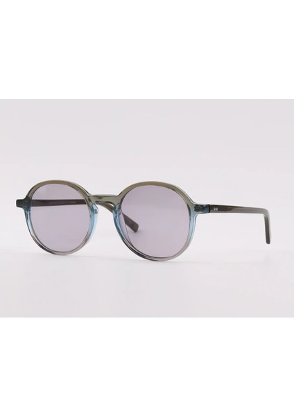 L&l 1123B Unisex Güneş Gözlüğü Şeffaf Yuvarlak Çerçeve UV400 Cam