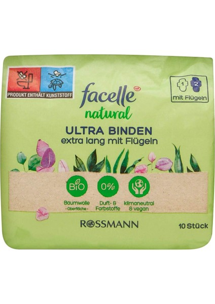 10'lu Kanatlı Estra Uzun Natural Ultra Ped