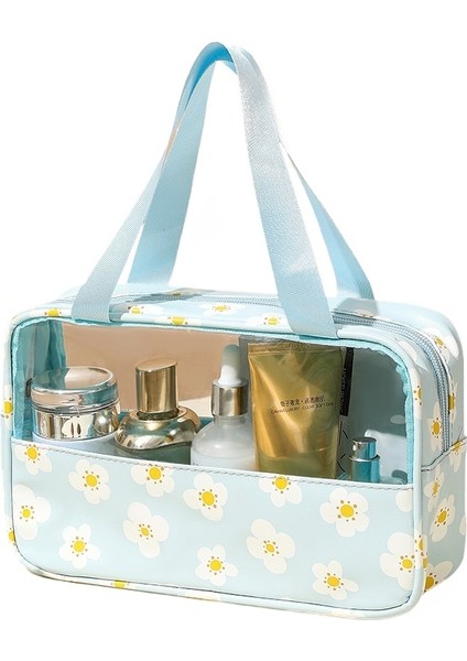 Kozmetik Çantası Pu Su Geçirmez Taşınabilir Tuvalet Çantası Büyük Kapasiteli Banyo Çantası Seyahat Taşınabilir Saklama Çantası Saklama Çantası (Yurt Dışından)