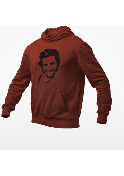 Che Guevara Temalı Kanguru Sweatshirt