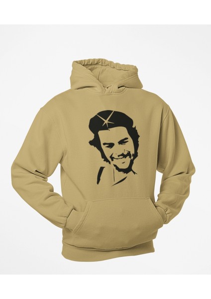 Che Guevara Temalı Kanguru Sweatshirt