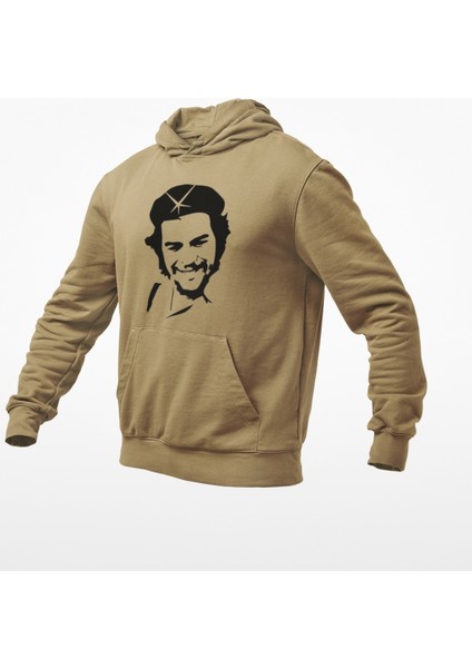 Che Guevara Temalı Kanguru Sweatshirt