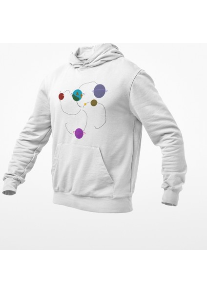 Gezegen Baskılı Sweatshirt