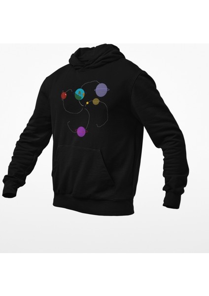 Gezegen Baskılı Sweatshirt