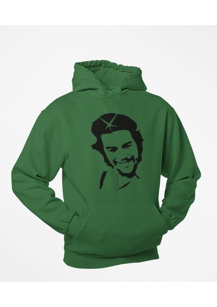 Che Guevara Temalı Kanguru Sweatshirt