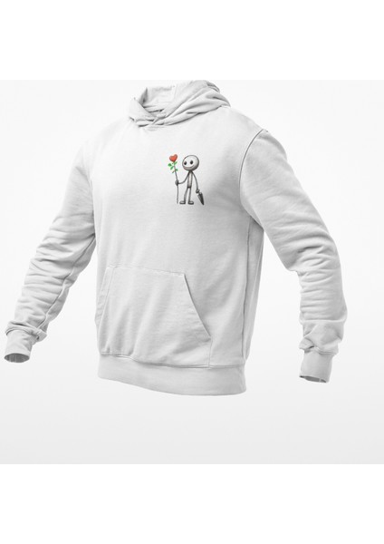 Kapüşonlu Çöp Adam Baskılı Sweatshirt fiyatları