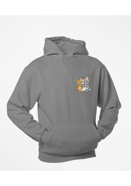 Tom ve Jerry Kapşonlu Sweatshirt