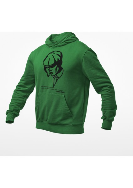 Kara Kalem Temalı Thomas Shelby 3 Iplik Sweatshirt