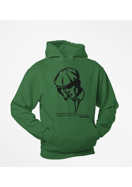 Kara Kalem Temalı Thomas Shelby 3 Iplik Sweatshirt