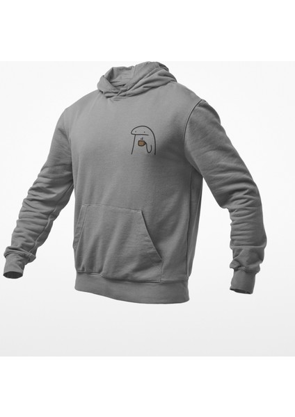 Elinde Kahve Kupalı Emoji Baskılı Sweatshirts modelleri