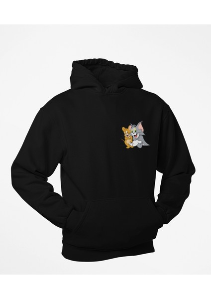 Tom ve Jerry Kapşonlu Sweatshirt