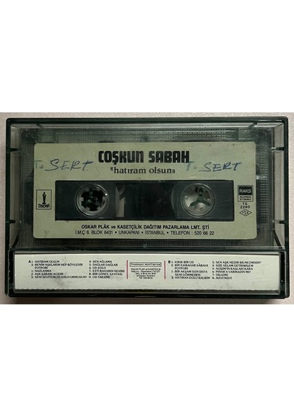 Coşkun Sabah Hatıram Olsun Kaset (Orjnal Dönem Kağıt Baskı Kaset)