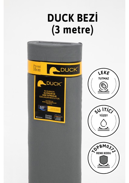 Premier Metrelik Duck Keten Kumaş Su Itici Bez 3 Metre TDPBM0372