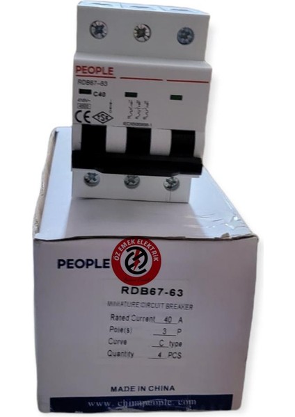 People Elk.4,5ka K Otomat Sigorta 3X40A