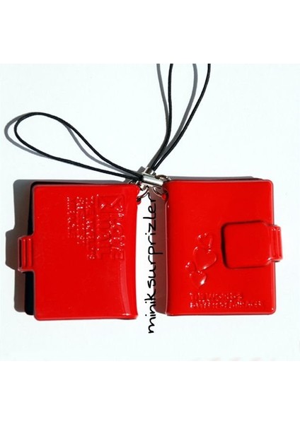 Mini Albüm Kırmızı Enamel