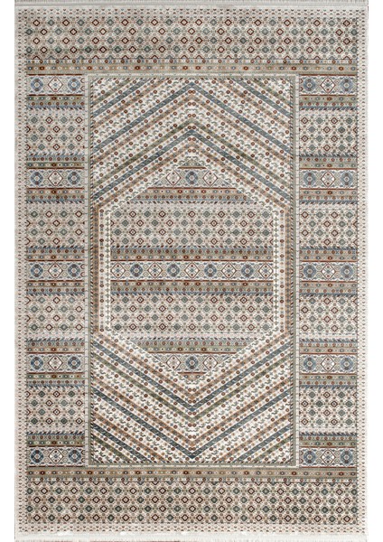 Galenda JH01A Krem Multi Viskon Akrilik Yumuşak Dokulu Modern Halı Karademir Home