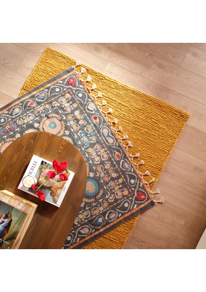 Palrı Pamuk Pamuk %100 Pamuk Kilim 120x180 Cm Siyah fiyatları