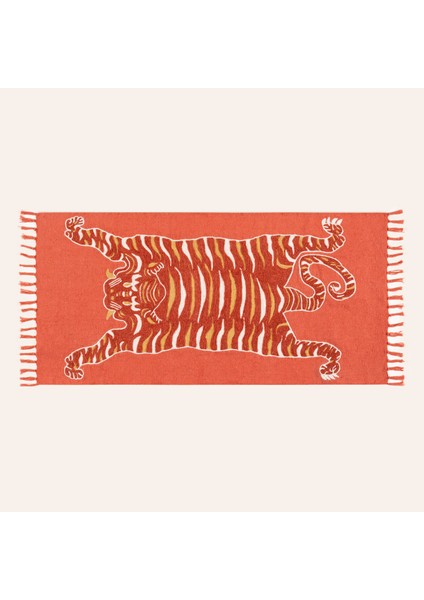 Palrı Pamuk Pamuk %100 Pamuk Kilim 120x180 Cm Kırmızı