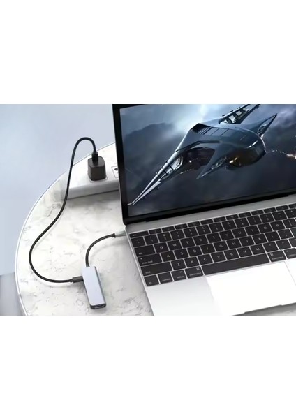 PL-5560 4K Type-C 5in1 Şarj,hdmı ve USB Çoğaltıcı Adaptör Çevirici fırsatları
