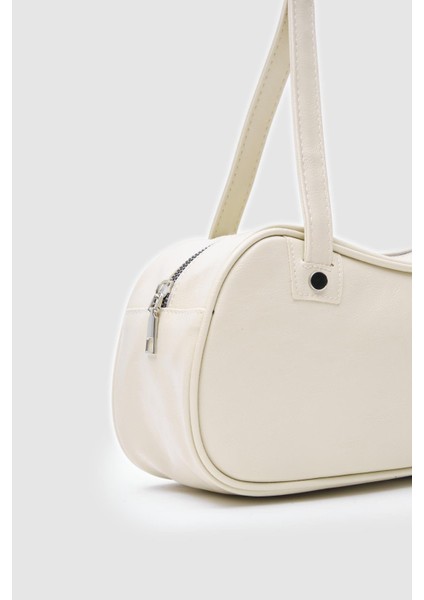 Movel Bej Vintage Baget Çanta
