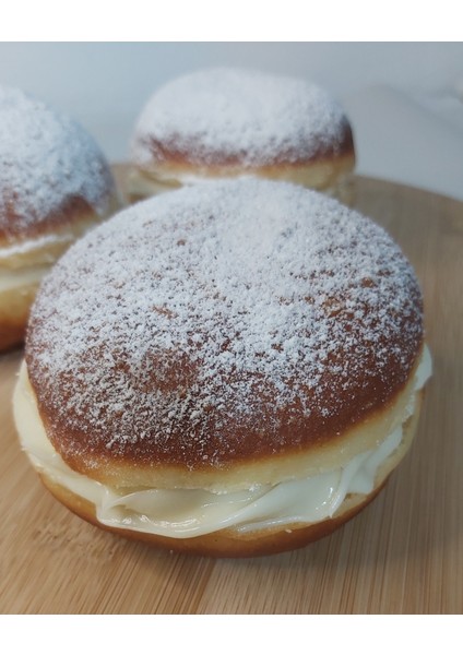 Berliner - Krapfen, Bavyera Kreması Dolgulu 4' Lü Paket, Alman Pastası. indirimleri