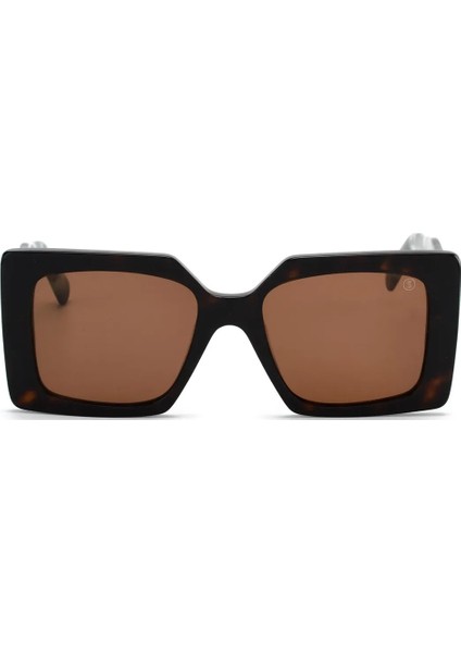 LL1162 Kadın Güneş Gözlüğü Kahverengi Cam Leopar UV400 Kemik Çerçeve fiyatları