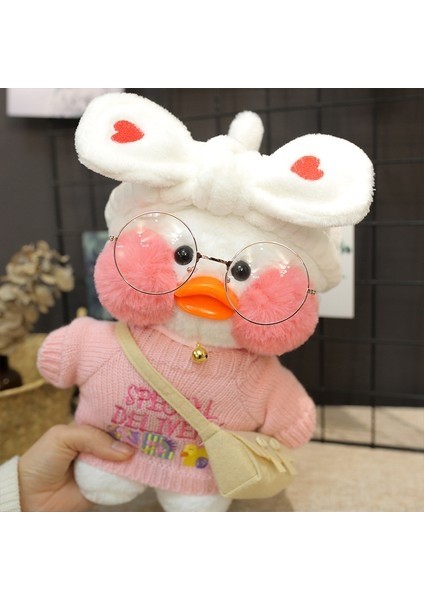 Lalafanfan Cafe Mimi Ördek Bebek 30 cm - Pembe (Yurt Dışından)
