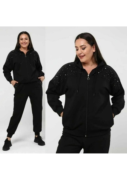 Kadın Eşofman Takımı Kristal Taşlı