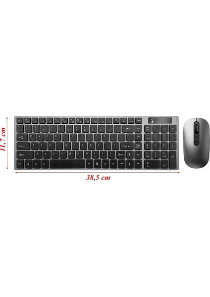 Kablosuz Klavye Mouse Seti Bilgisayar Klavyesi Smart Tv Klavyesi