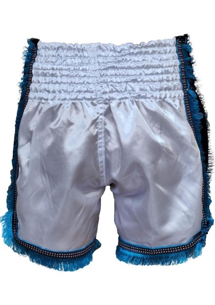 MT3020 Apache Muaythai Şort Beyaz Püsküllü Muay Thai Şortu fiyatları