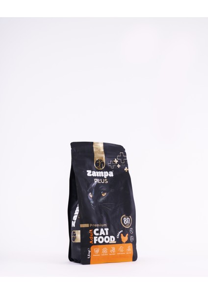 PLUS Yetişkin Kediler için Tavuk Etli Premium Kuru Mama 1,5KG