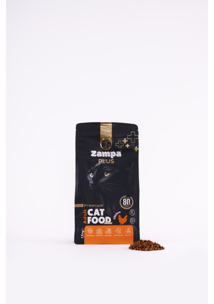 PLUS Yetişkin Kediler için Tavuk Etli Premium Kuru Mama 1,5KG fiyatları
