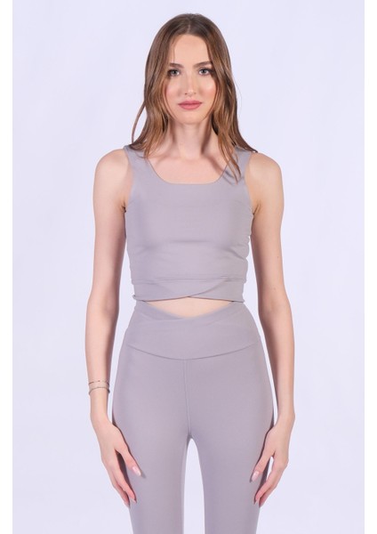 Activeup W V-Shaped Crop Top