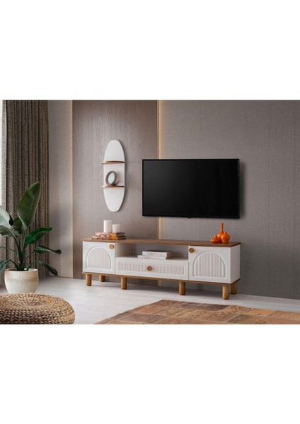 Ücretsiz MONTAJ- Mdf-Aytaşı-Bohem Platin Tv Ünitesi