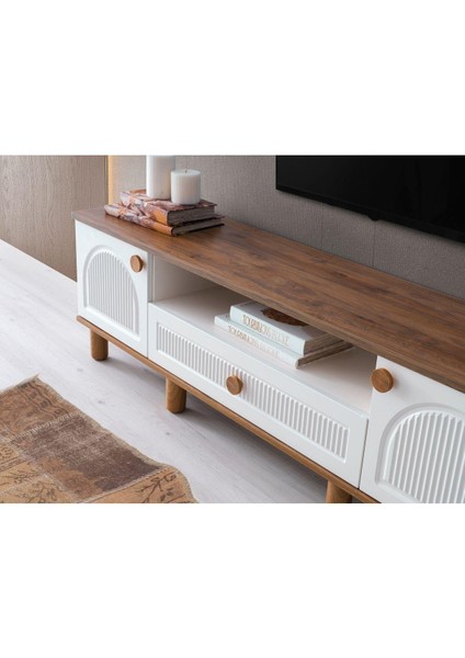 Ücretsiz MONTAJ- Mdf-Aytaşı-Bohem Platin Tv Ünitesi fiyatları