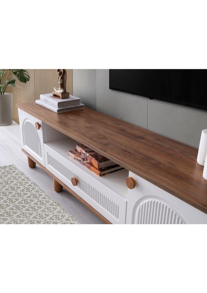 Ücretsiz MONTAJ- Mdf-Aytaşı-Bohem Platin Tv Ünitesi modelleri