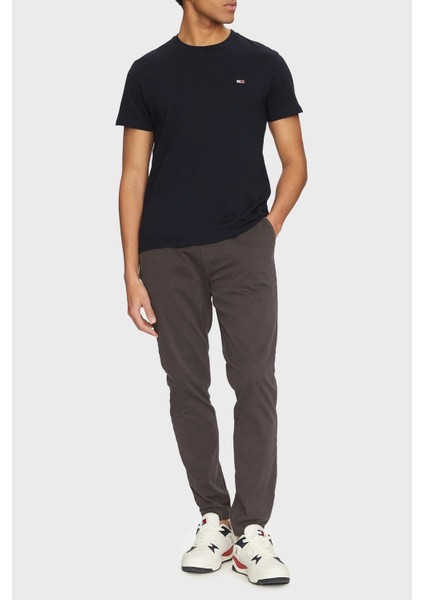 Streç Pamuklu Slim Fit Normal Bel Lastikli Paça Jogger Pantolon Erkek Pantolon DM0DM20283 Pt2